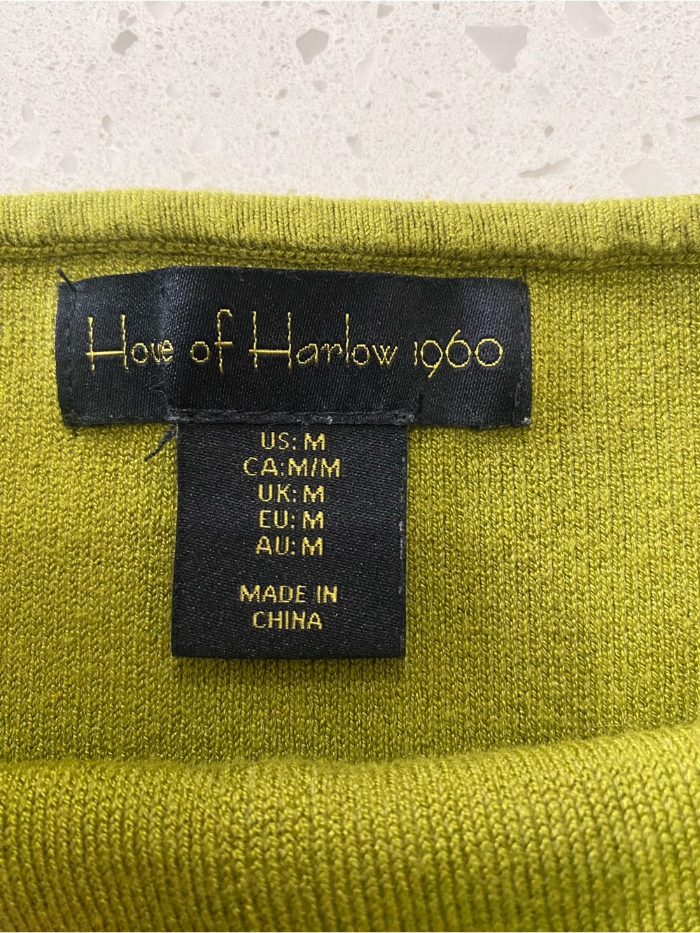 EUC House of Harlow Chartreuse Corset-style Crop Top - Picture 3 of 3